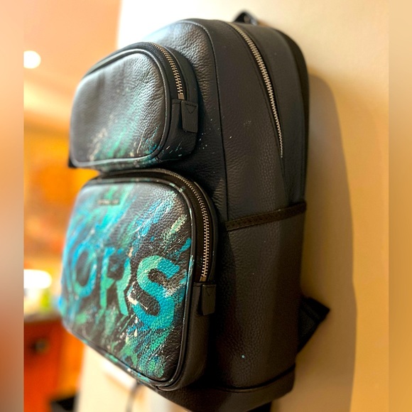 Michael Kors numbered “fire and ice” Collection blue utility backpack - Picture 2 of 9